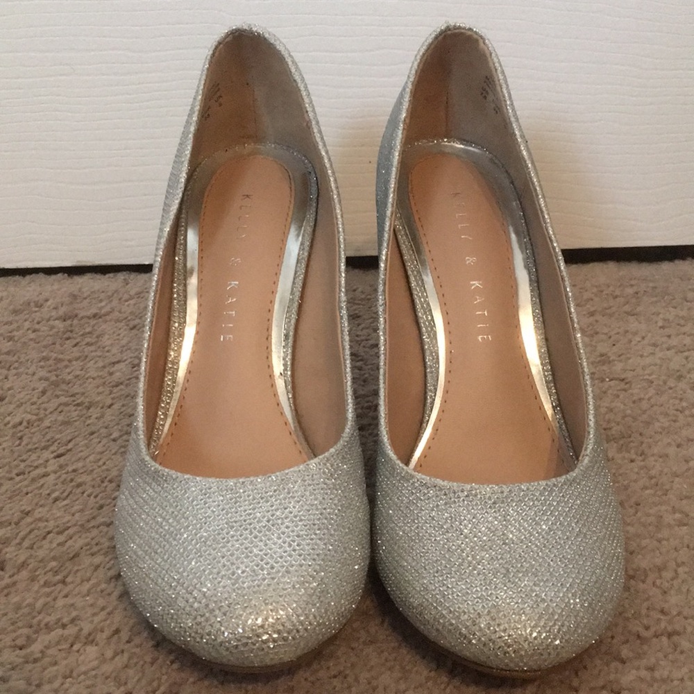 Silver Sparkly High Heels